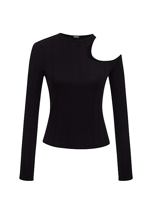 Asymmetric Ribbed Top