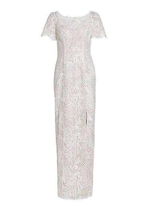 Lace Leaf Elegance Dress