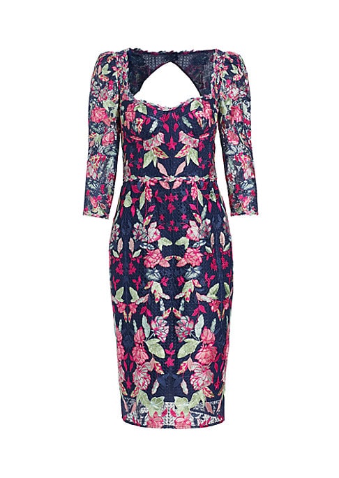 Embroidered Floral Elegance Dress