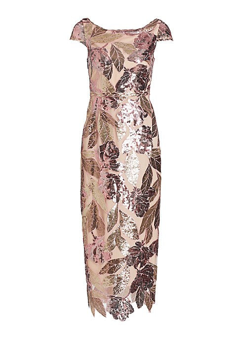 Glimmering Floral Dress