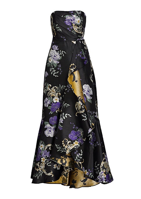 Ruffled Floral Elegance Dress