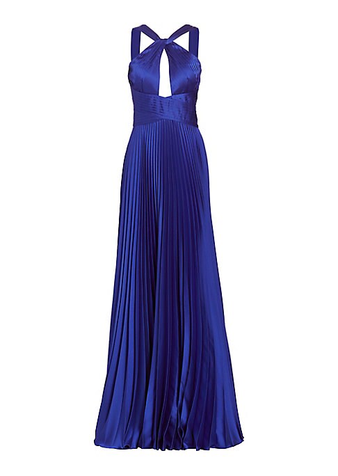 Elegant Keyhole Evening Gown