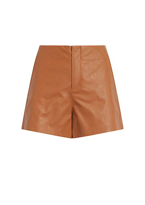 Faux-Leather Chic Shorts