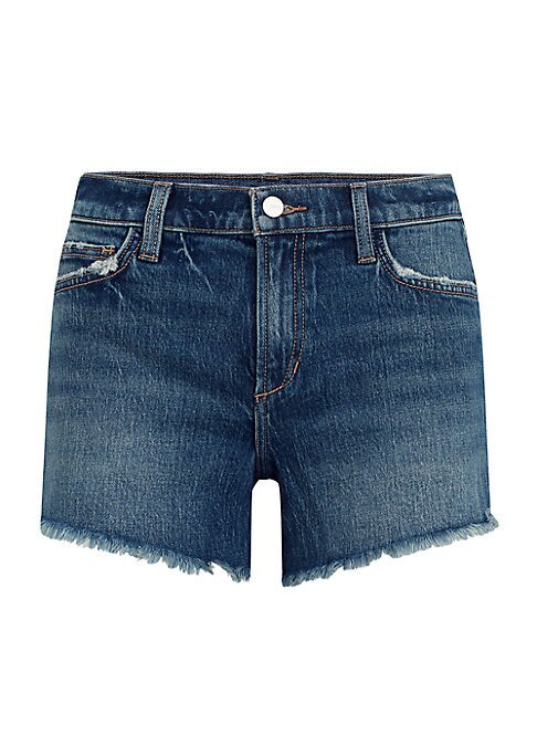 Frayed Classic Denim Shorts