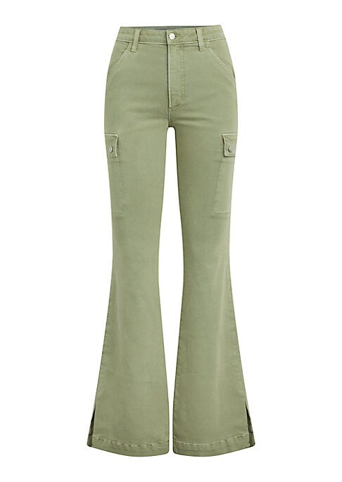 Flare Cargo Denim Trousers