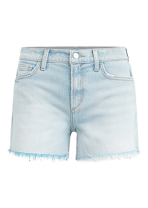 Frayed Hem Denim Shorts