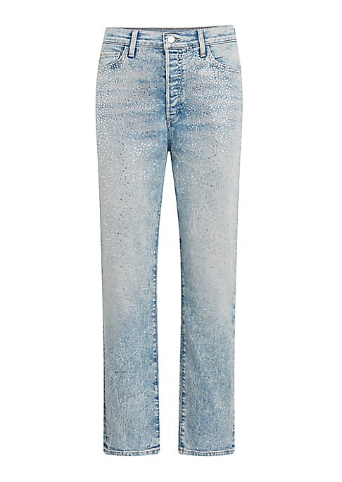 Sparkle-Embellished Denim