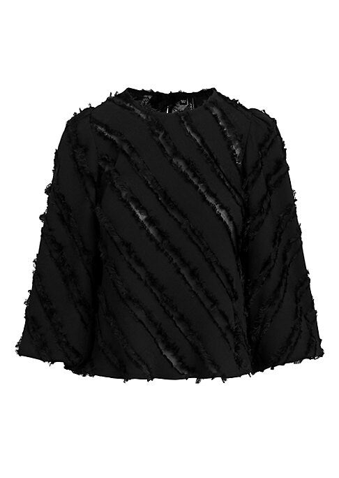 Dramatic Sleeve Satin Blouse