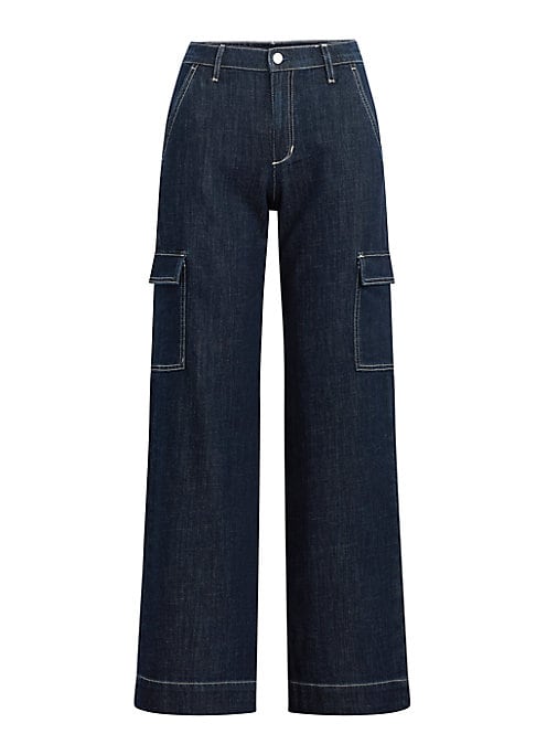 Wide-Leg Cargo Jeans