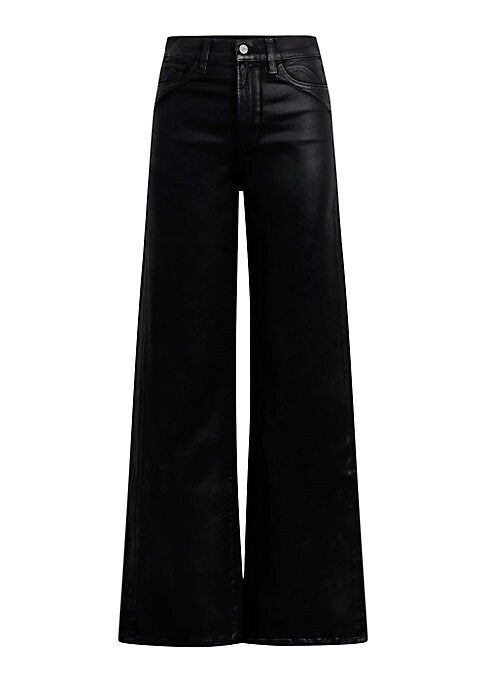 Elevated Coated Wide-Leg Jeans