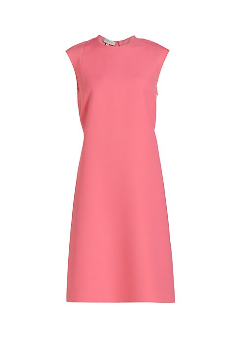 Silk & Wool Keyhole Dress