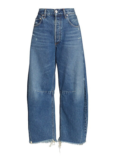 Casual High-Waist Wide Jeans