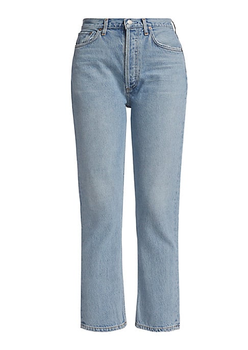 High-Rise Straight Crop Jeans