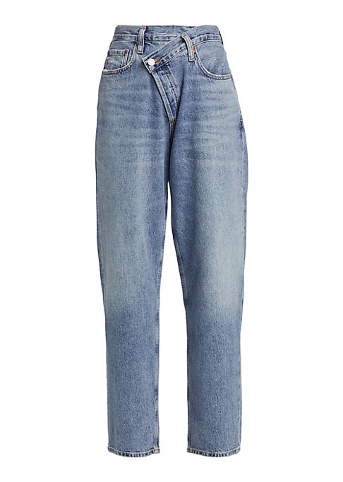 Asymmetric Wide-Leg Denim