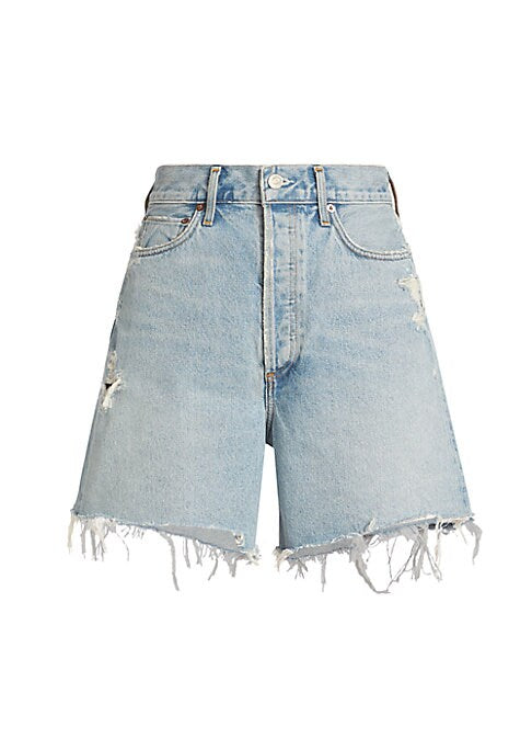 Chic Distressed Denim Shorts