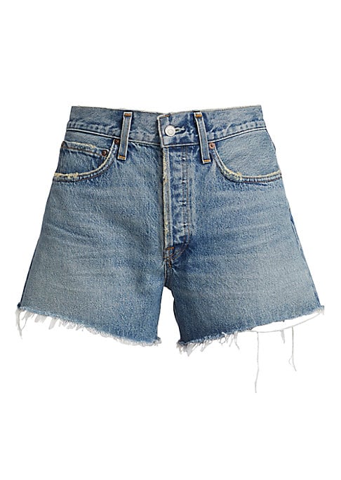 Raw Edge Denim Shorts