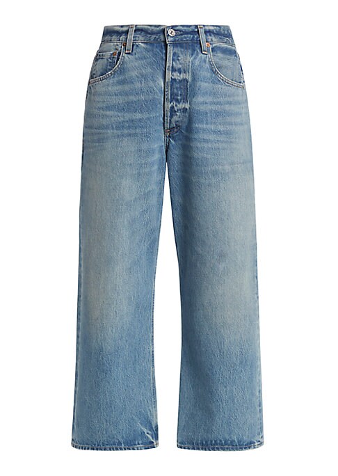 Retro High-Waist Wide Jeans