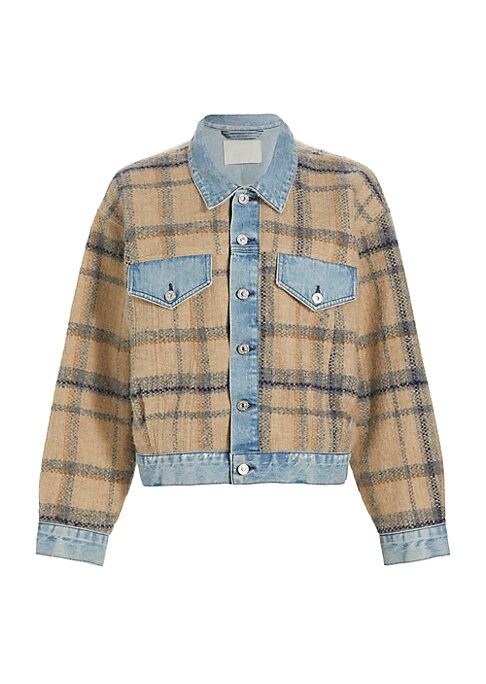 Plaid Denim Jacket