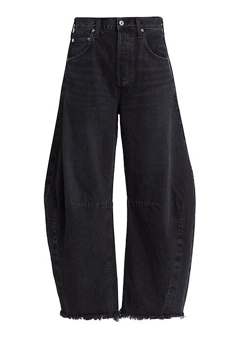 Ankle Wide Jean Trousers