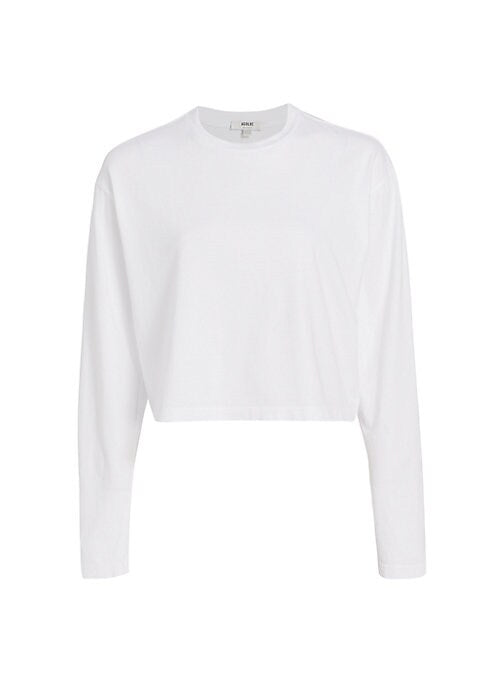 Cropped Slouchy Cotton Tee