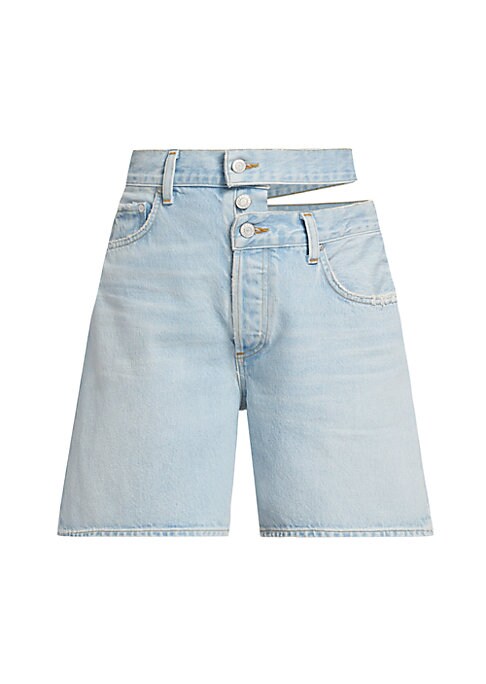 Chic Cut-Out Denim Shorts