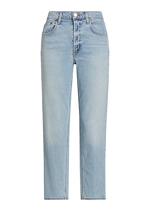 Cropped Straight-Leg Denim