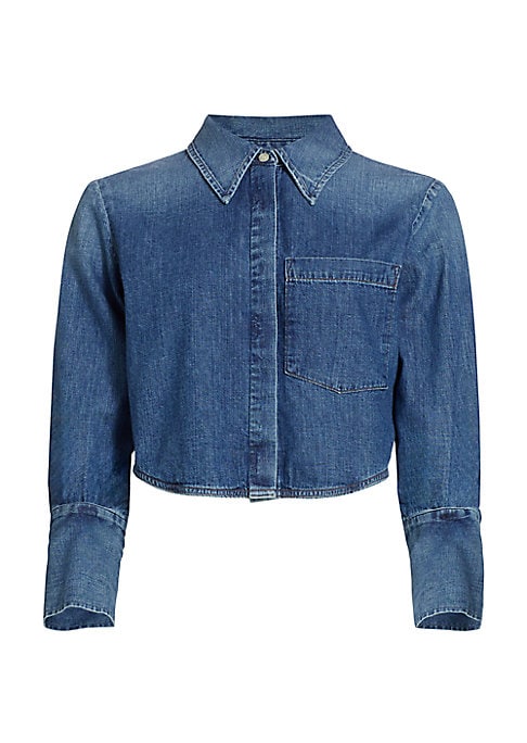 Vintage Denim Crop Shirt