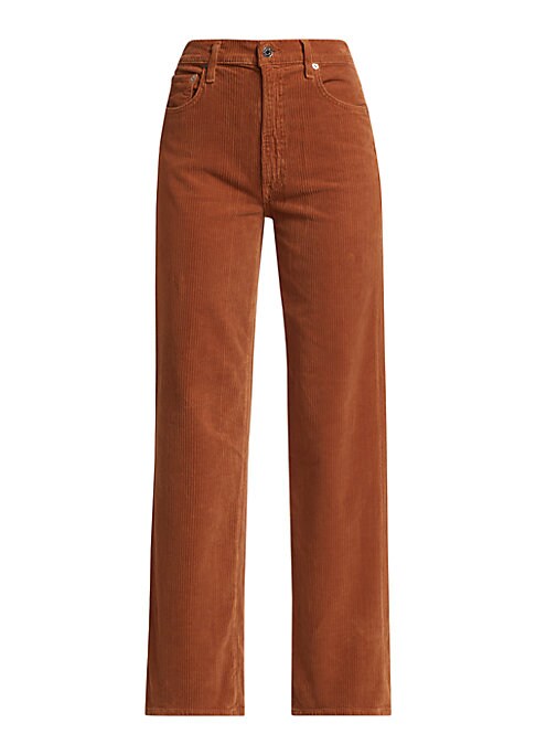 Wide-Leg Corduroy Trousers