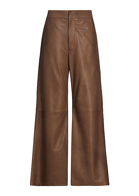 Chic Leather Bootcut Pants