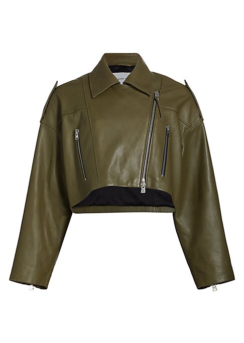 Luxe Cropped Leather Jacket