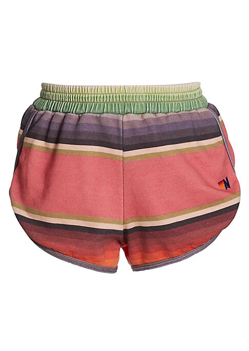 Vibrant Retro Stripe Shorts
