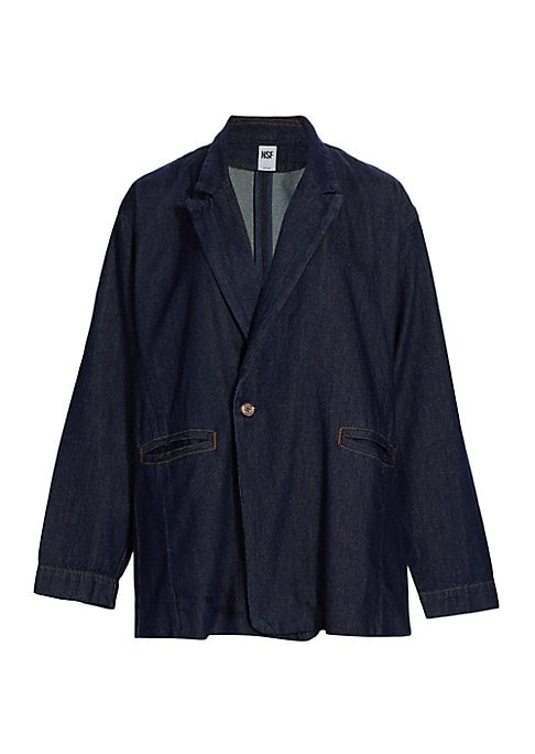Chic Denim Wrap Jacket