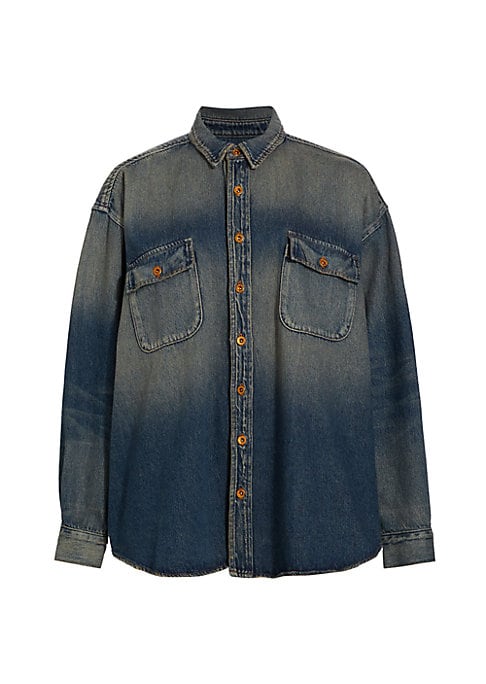 Chic Cotton Distressed Shirt