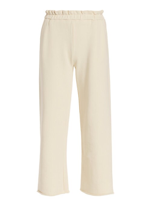 Cropped Cotton Wide-Leg Pants