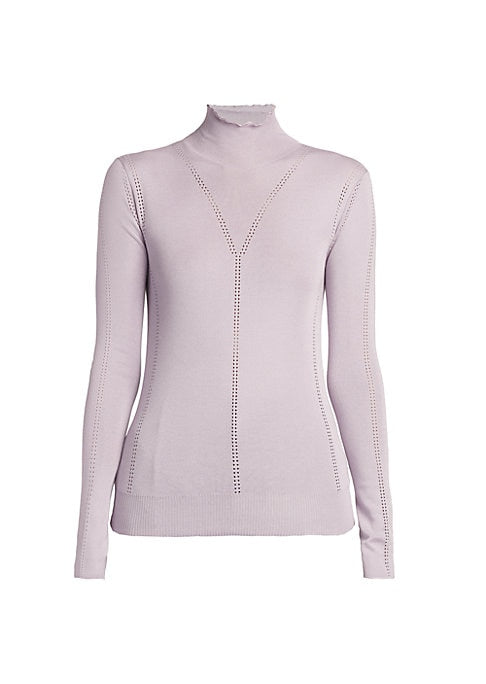 Silk Knit Turtleneck Elegance