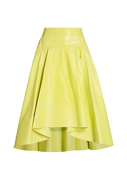 Glossy A-Line Skirt