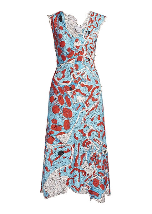 Frog Charm Patchwork Dress