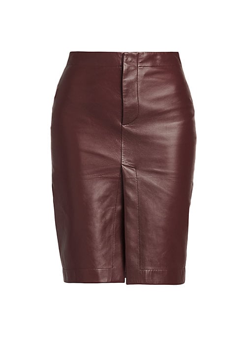 Chic Leather Pencil Skirt