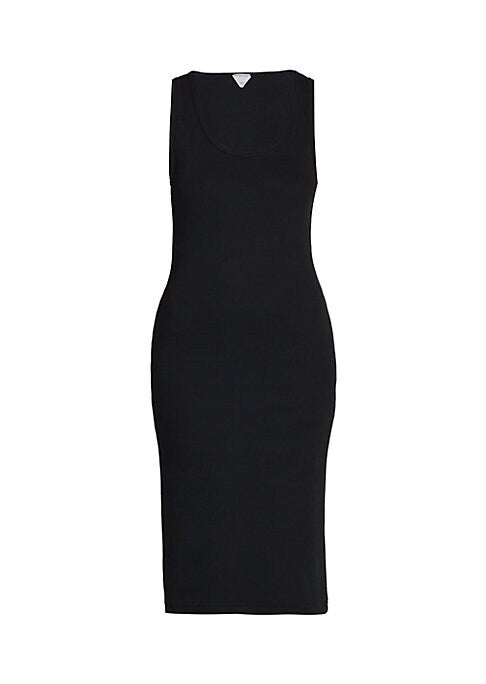 Ribbed Scoopneck Dress