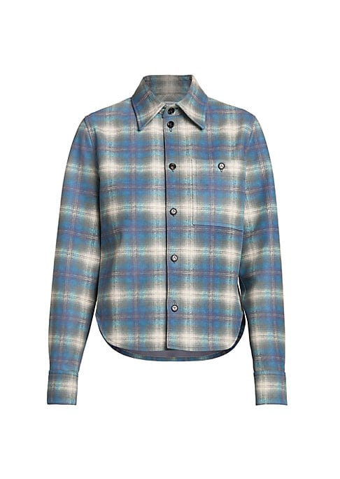 Luxe Leather Plaid Shirt