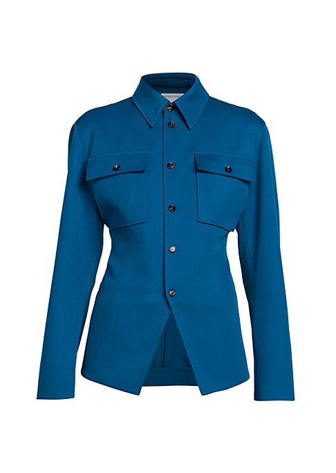 Tailored Wool Shirt Jacket