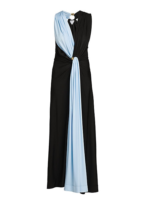 Chic V-Neck Cut-Out Gown