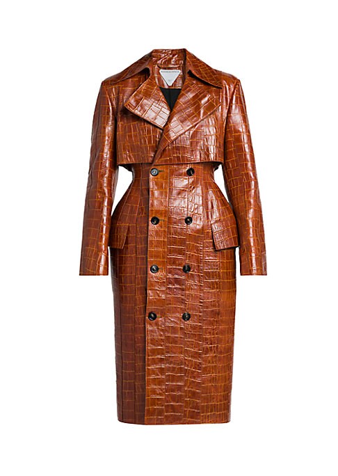 Eclectic Leather Elegance Coat