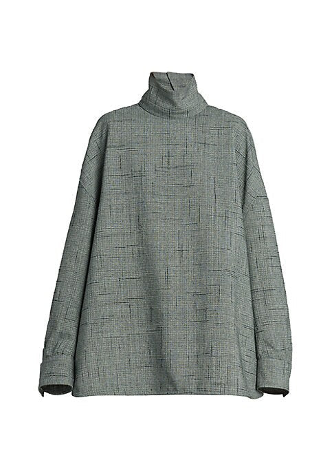 Chic Criss-Cross Cape Blouse