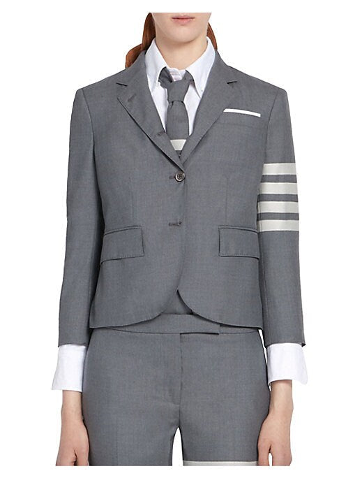Tailored Wool Four-Bar Jacket