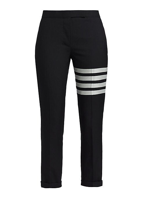 Chic Wool Cropped Trousers