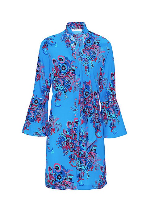 Floral V-Neck Bell Dress