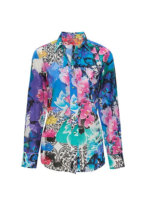 Floral Voile Button-Up