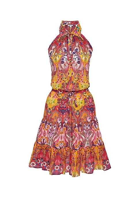 Silk Cotton Paisley Dress