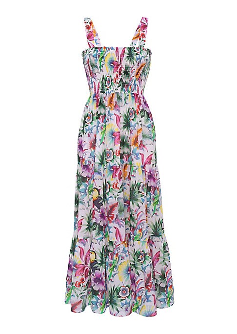 Tropical Floral Maxi Dress